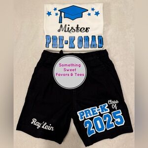 2026 Graduation Outfit (Shorts & Tee)
